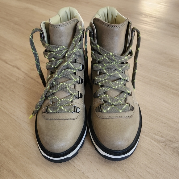 Sorel Womens Tan Lennox Hiking Boots Sz 7 EUC - Picture 2 of 7